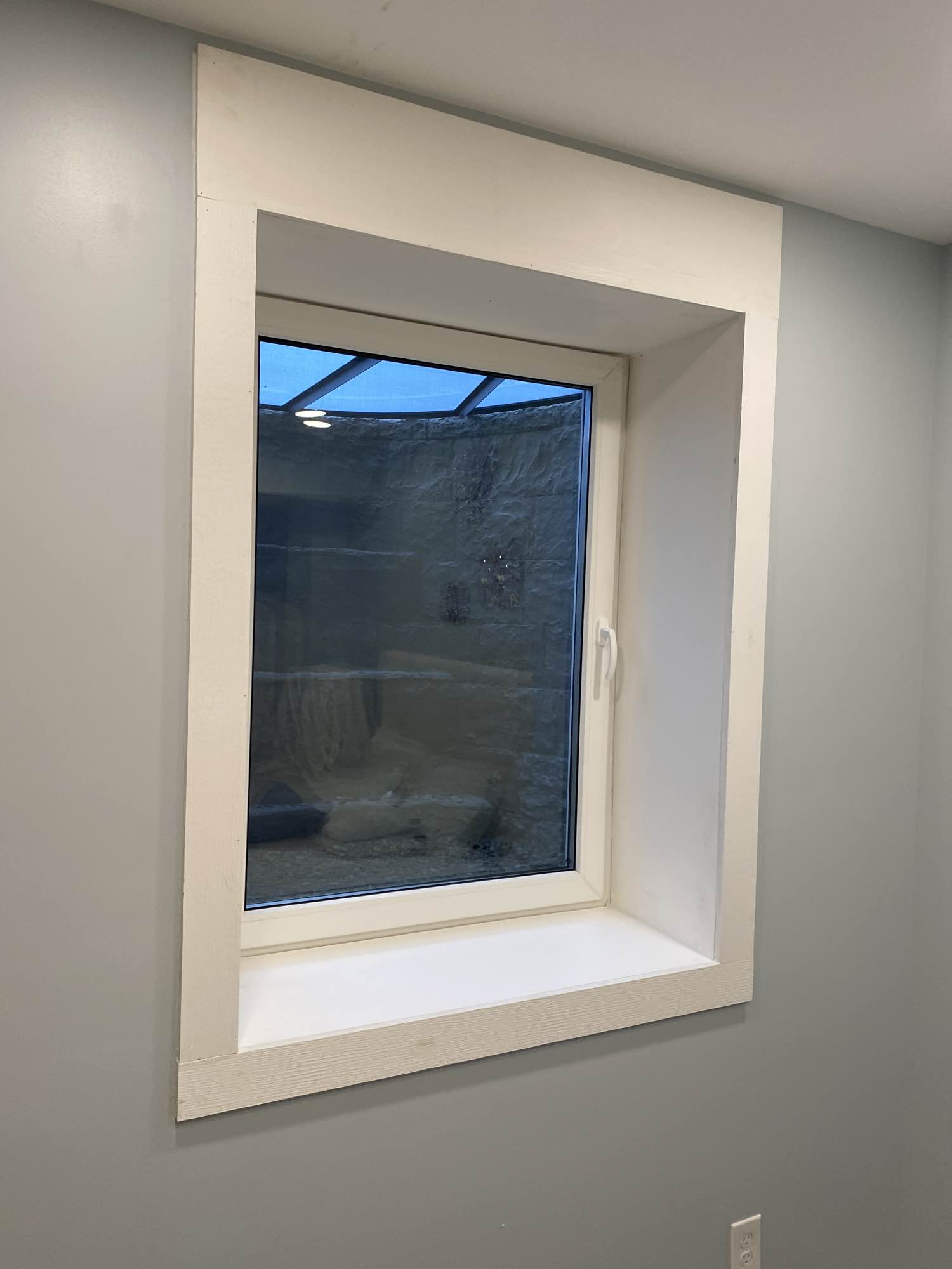 Basement window installation project 2