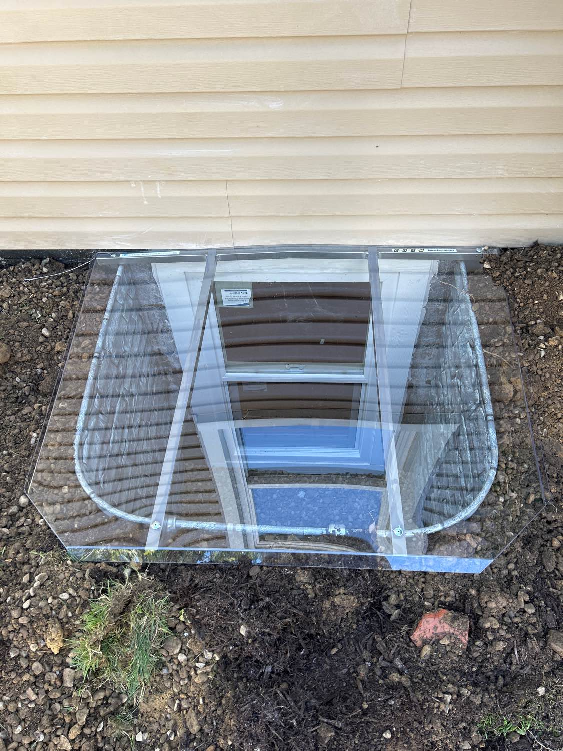 Basement window installation project 6