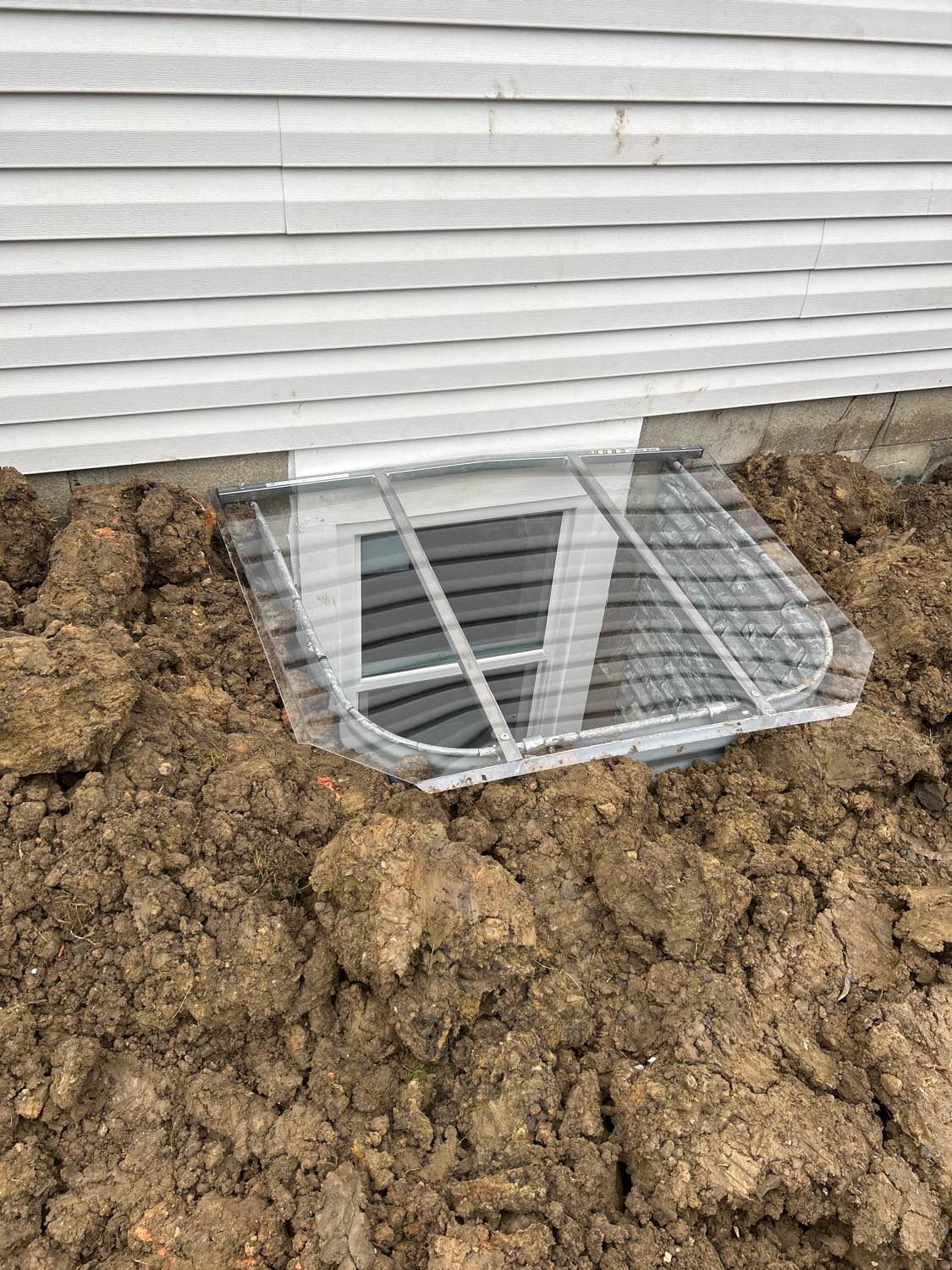 Basement window installation project 10
