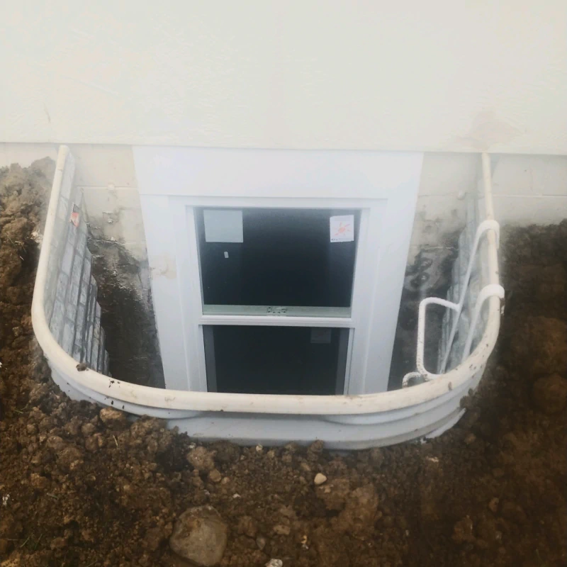a view of the newly installed egress window