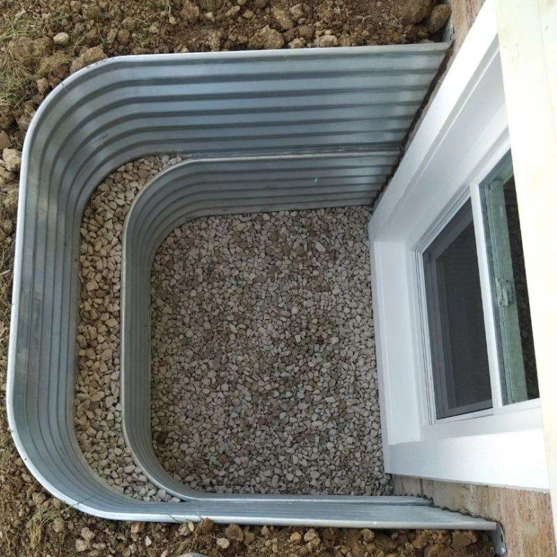 egress windows with gravel for good drainage